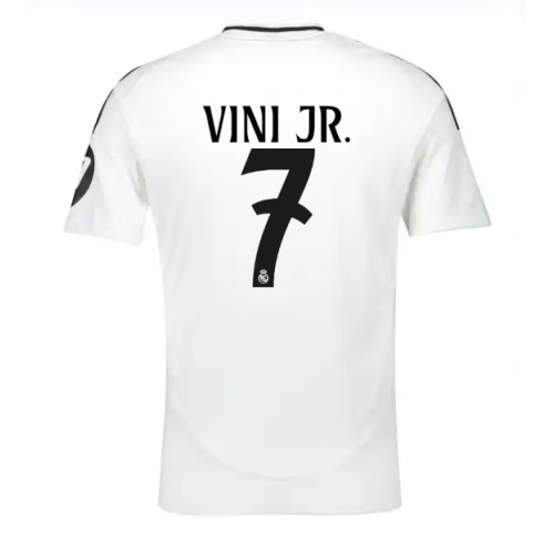 Pánský Fotbalový dres Real Madrid Vinicius Junior #7 2024-25 Domácí Krátký Rukáv